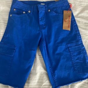 True Religion Blue Cargo Shorts💙